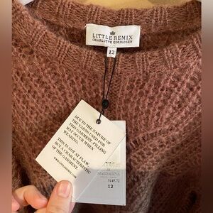 NWT Little Remix Charlotte Eskildsen size 12 sweater.
